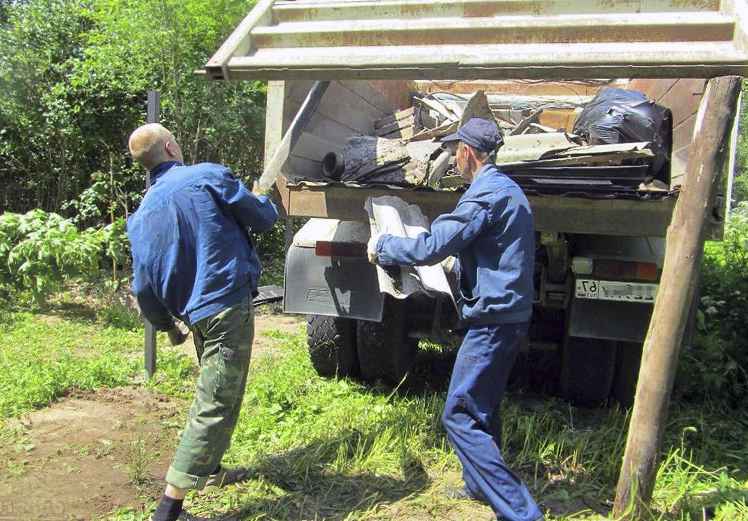 Вывезти строительный мусор с дачи из Клин в Клин